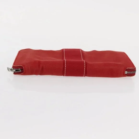 LOUIS VUITTON Hermes Epi Wallet Canvas 2 Set Red Green